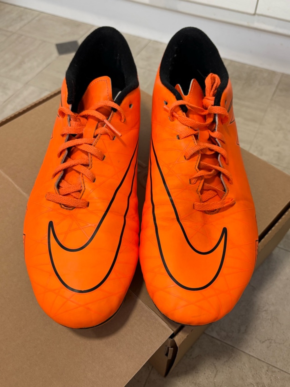 NIKE HYPERVENOM PHADE II FG ORANGE/BLACK 2015 SIZE 11.5 749889 888 - Picture 4 of 11